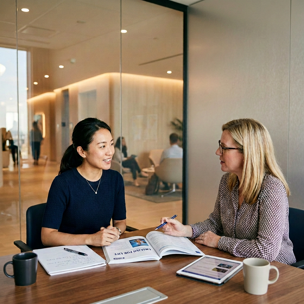 Private English lesson with a certified native instructor